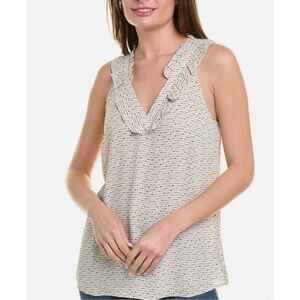 Cabi 4179 Morse Code Tank Top Sleeveless Blouse Small